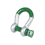 G-5261 Green Pin Super Shackles Product Render 2